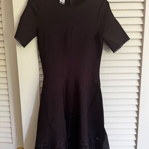 Oscar De La Renta, Flower Dress Black, S/P, (R18), 18RN132LIN